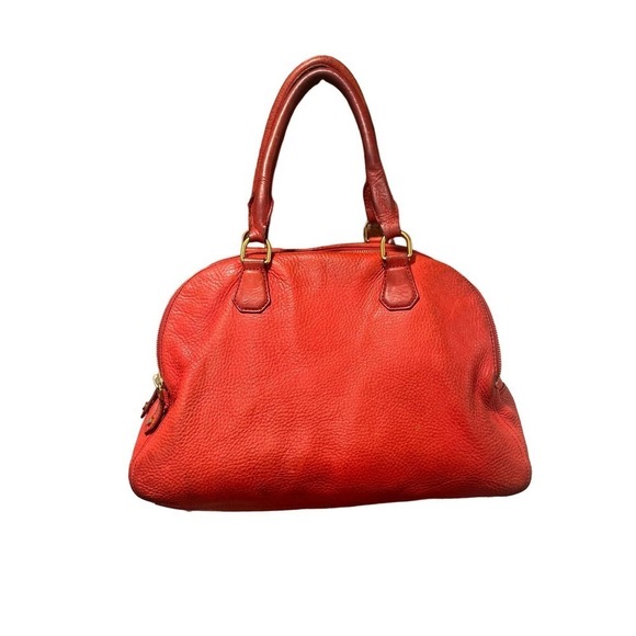 J.Crew Biennial Travel Red Leather Satchel - Picture 1 of 16